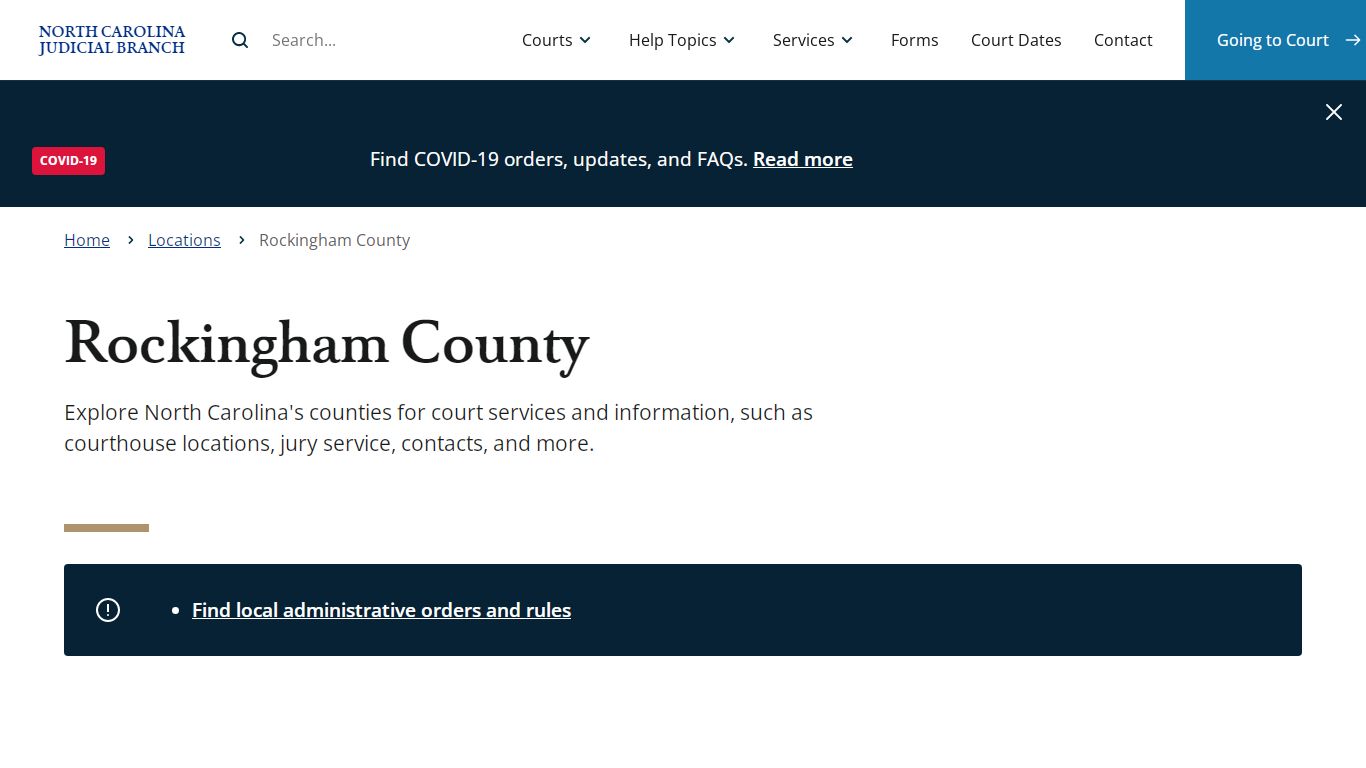 Rockingham County | North Carolina Judicial Branch - NCcourts